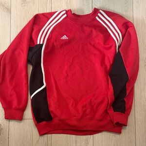 VINTAGE Adidas Red Crewneck